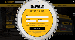 Desktop Screenshot of dewalt.com