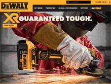 Tablet Screenshot of dewalt.be